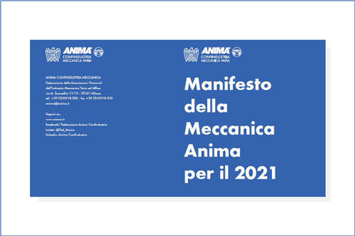 Manifesto della Meccanica per il 2021 da presentare al Governo