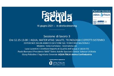 Aqua Italia al “Festival dell’Acqua” per valorizzare la risorsa idrica