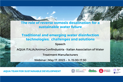 Dissalazione e Disinfezione: buone prassi AQUA ITALIA per un utilizzo sostenibile dell’acqua