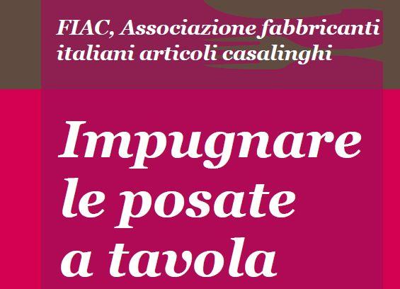 Impugnare le posate a tavola