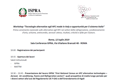 Tecnologie alternative agli HFC made in Italy e opportunità per il sistema Italia