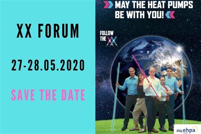 Nel 2020 il XX EHPA Heat Pump Forum