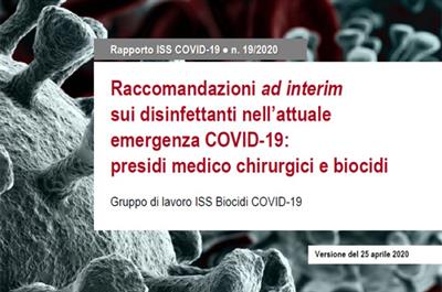 Rapporto ISS Biocidi COVID-19 n. 19/2020