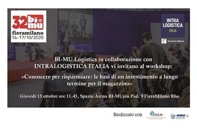 15 ottobre – ore 11.45 – Conoscere per risparmiare: le basi di un investimento a lungo termine per il magazzino