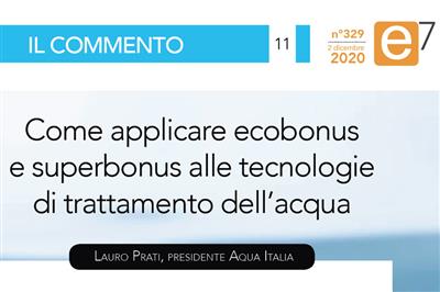 Il commento di AQUA ITALIA su E7 Quotidiano Energia.