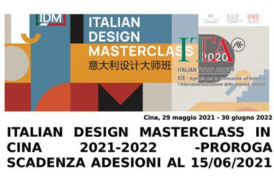 Italian Design Masterclass 2021-22 - Cina 2a edizione