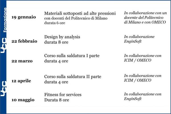 Programma formativo UCC I semestre 2022