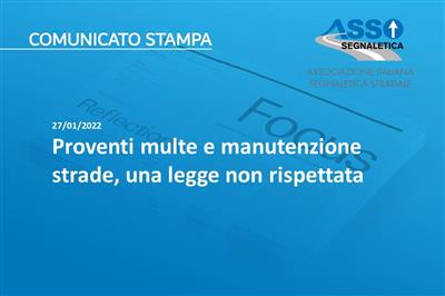 Proventi multe e manutenzione strade, una legge non rispettata