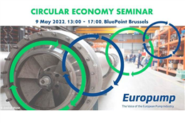 9 maggio 2022 | Europump Circular Economy Seminar a Bruxelles