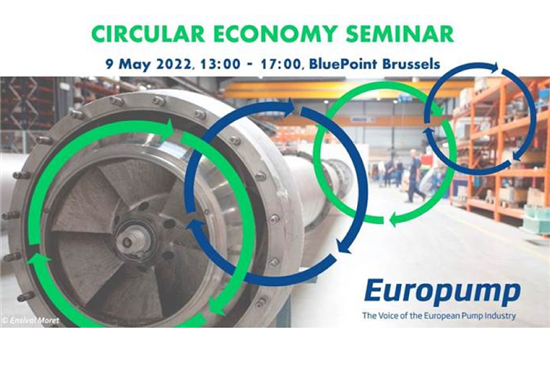 9 maggio 2022 | Europump Circular Economy Seminar a Bruxelles