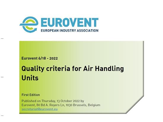 Criteri di qualità per le unità di trattamento aria