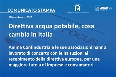 Direttiva acqua potabile, cosa cambia in Italia