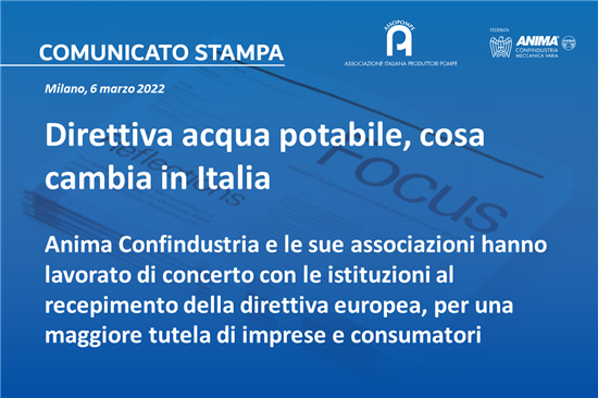 Direttiva acqua potabile, cosa cambia in Italia