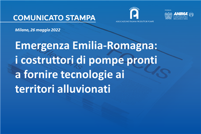 Emergenza Emilia-Romagna: i costruttori di pompe pronti a fornire tecnologie ai territori alluvionati