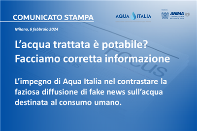 L’acqua trattata è potabile? Facciamo corretta informazione