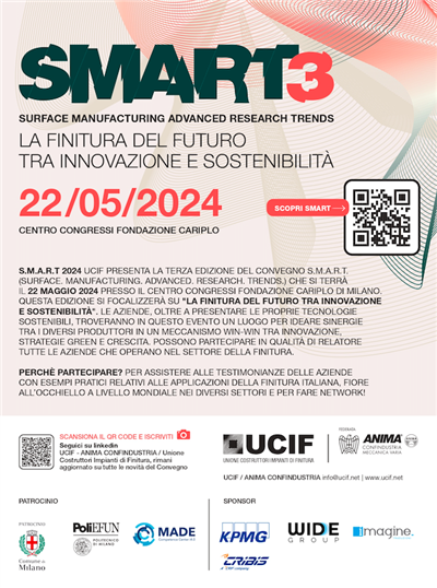 Convegno SMART3 di Ucif: la finitura del futuro tra innovazione e sostenibilità