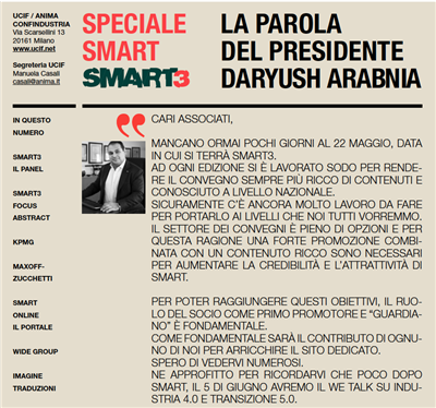 Il nuovo numero maggio/giugno del Magazine di UCIF, speciale SMART