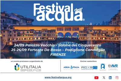 Festival dell'Acqua 2024, Firenze 24-26 settembre