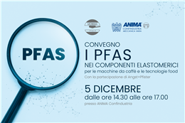Ucimac | I PFAS nei componenti elastomerici per le Macchine da caffè e le Tecnologie Food