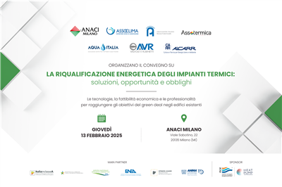 Seminario: RIQUALIFICAZIONE ENERGETICA DEGLI IMPIANTI TERMICI: soluzioni opportunità obblighi | 13 febbraio 2025