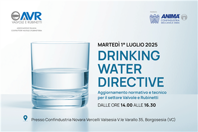 Drinking Water Directive:  il 1° luglio