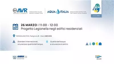 MCE 2026 | Legionella e Condomini: presentazione Documento Tecnico Operativo in ANIMA Lounge
