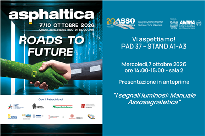 Assosegnaletica protagonista ad Asphaltica 2026
