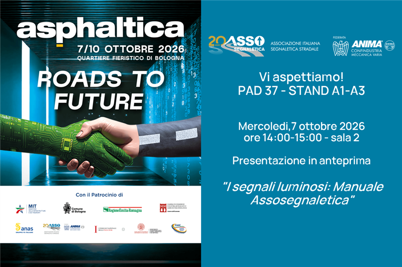 Assosegnaletica protagonista ad Asphaltica 2026