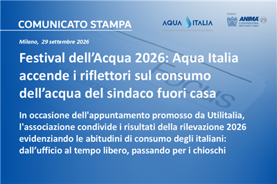 Festival dell’Acqua 2026: Aqua Italia accende i riflettori sul consumo dell’acqua del sindaco fuori casa